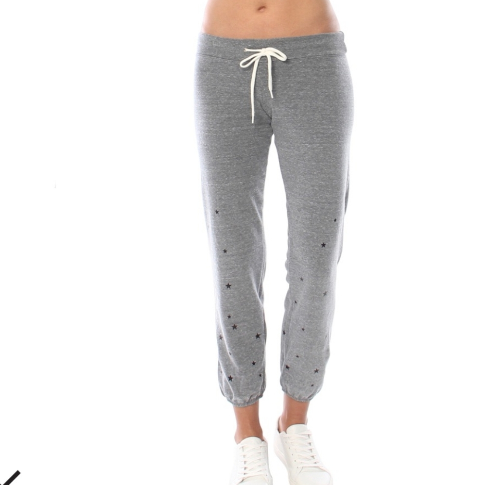 Monrow Stardust Flocking Sweatpants Medium - image 5